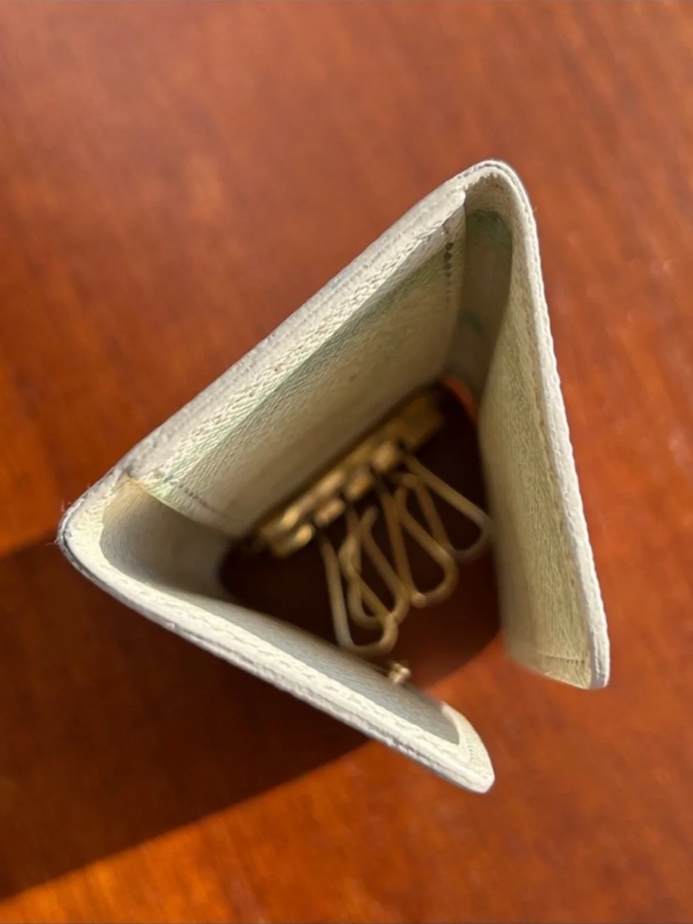 Louis Vuitton Damier Azur key holder
